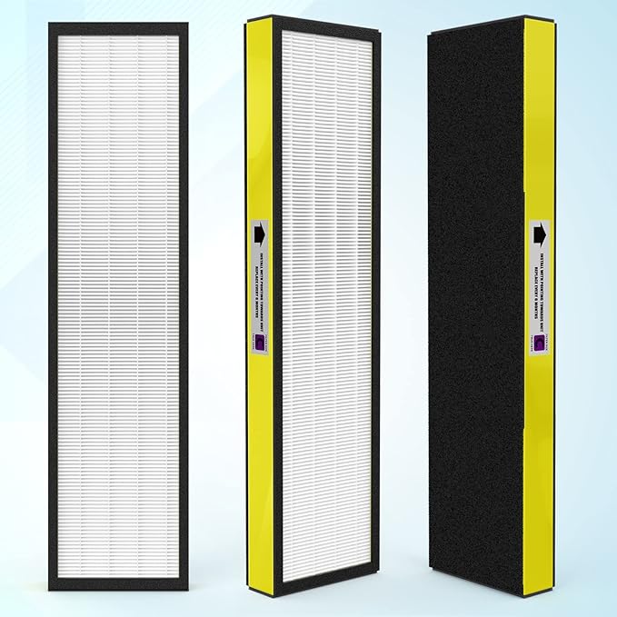 6-Pack True FLT5000 FLT5250PT FLT5111 Replacement Filter C, Compatible with G-Guardian Purifier AC5000, AC5000E, AC5250PT, AC5350B, AC5350BCA, AC5350W, AC5300B, CDAP5500B, AP2800CA