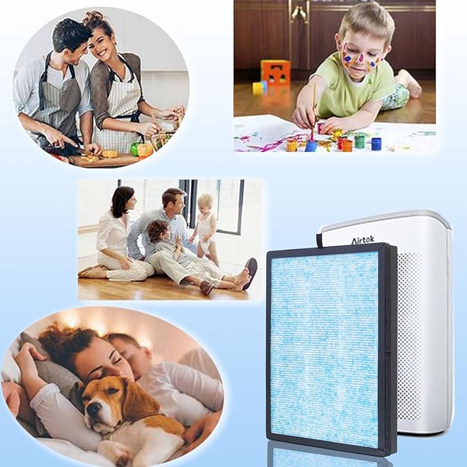 AP1002 H13 True HEPA Replacement Filter, Compatible with AP1002 Air Purifier and Pure Morning APH230C Air Purifier, Compare to AP1002-RF, 2Pack