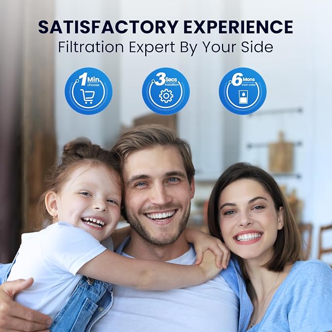 GOLDEN ICEPURE RWF2000A, Compatible with Kenmore 9915, Whirlpool EDR6D1, Every Drop FILTER 6, 46-9915, 4396702, SGF-W10, LC200V,WF293,EFF-6001A, 2301706, RWF1021, 3PACK