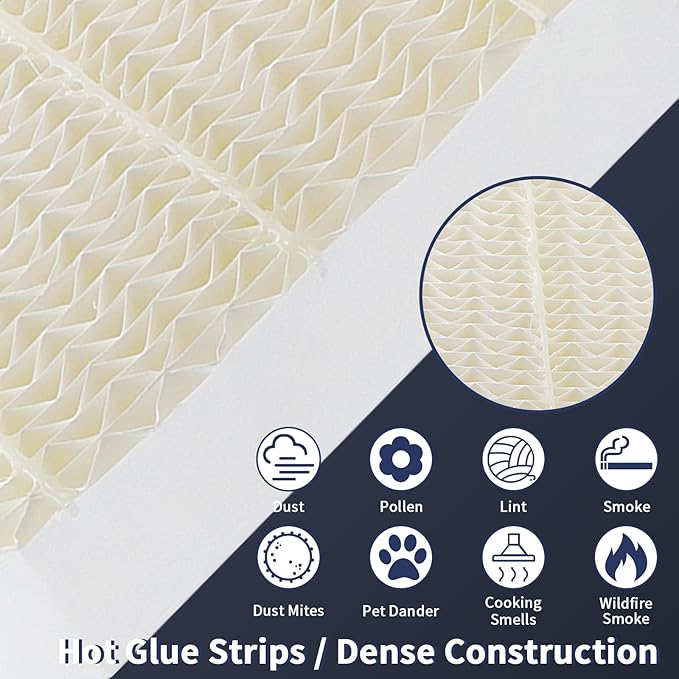 Funmit 1043 Super Humidifier Wick Filter (2 Pack) Replacement for Essick Air AIRCARE EP9500, EP9700, EP9800, EP9R500, EP9R800, 821000, 826000, 826800, 831000 Bemis Space Saver 800 8000 Humidifiers