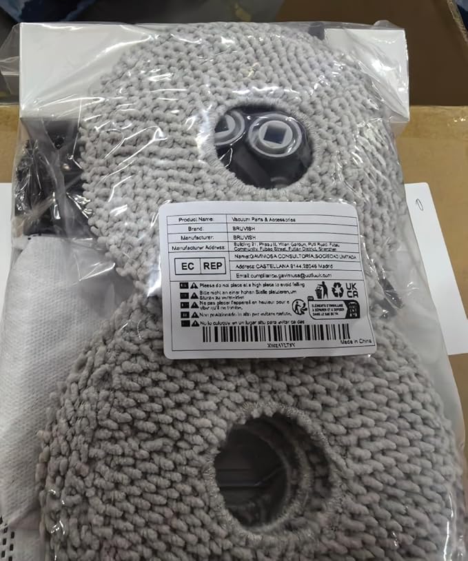 (24 Pack) T50 Pro Omni Replacement Parts Accessories for ECOVACS DEEBOT T50 Pro Omni, T50 Omni Robot Vacuum, 1 Roller Brush, 6 Side Brushes, 6 Dust Bags, 5 HEPA Filters, 6 Mop Pads