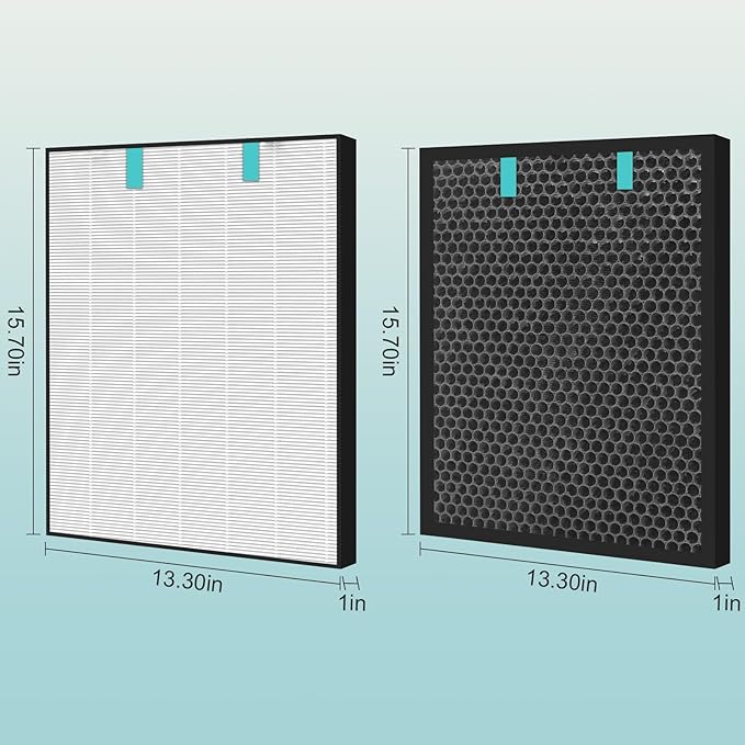 Air400 Filter Replacement for Bissell Air400, 1 Filter, 1 Carbon Post Filter, 4 Pre Filter, Compared to Part 2521 and 2520 (1 Sets Air400)