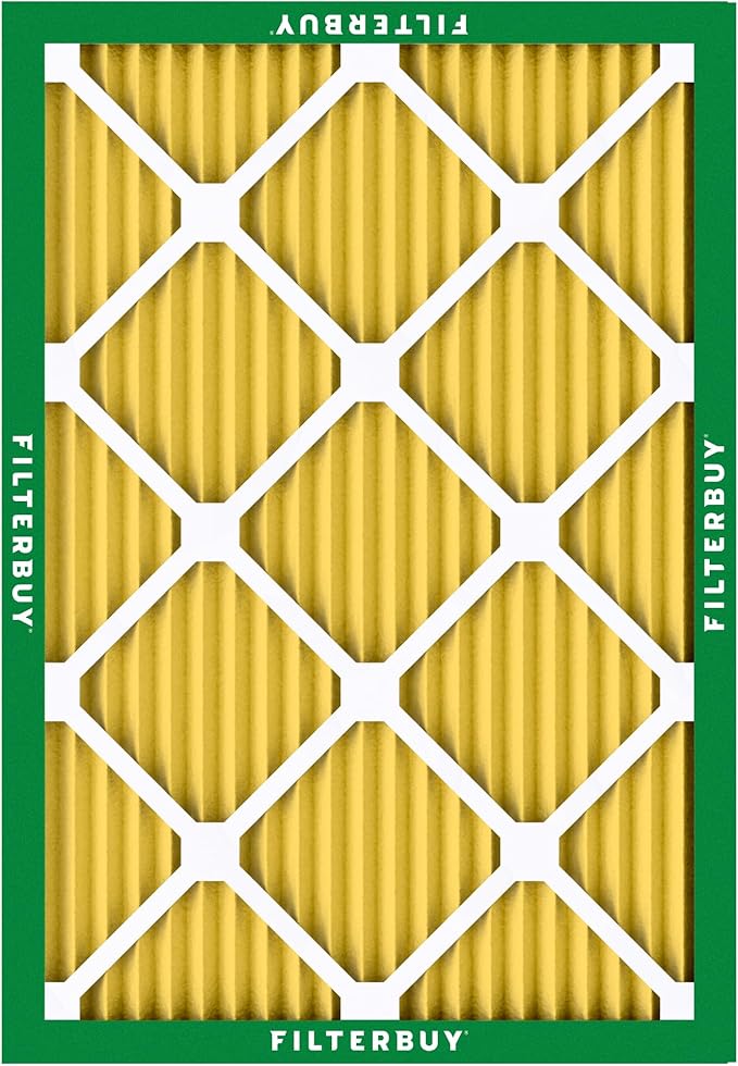 Filterbuy 14x20x1 Air Filter MERV 11 (MPR 1200) Allergen Defense Replacement (6-Pack), Electrostatic Pleated HVAC AC Furnace Filters, Made in USA (Actual Size: 13.50 x 19.50 x 0.75)