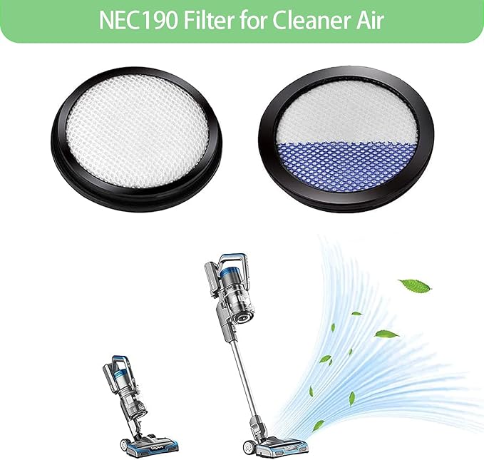 6 Pack Replacement Filters for Eureka RapidClean Pro Cordless Stick Vacuum Cleaner NEC180 NEC185 NEC186 NEC190