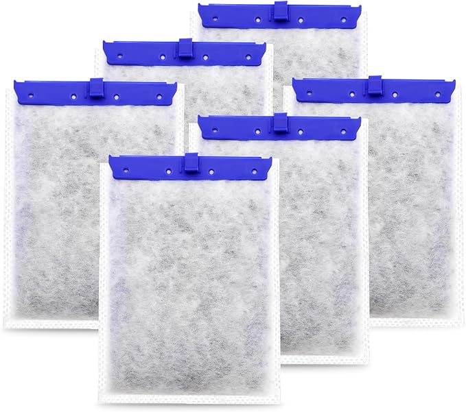 6 Pack Aquarium Filter Cartridge Compatible with Whisper Power Filters,Large Replacement Filter Cartridges for 20i/40i/IQ20/IQ30/IQ45/IQ60