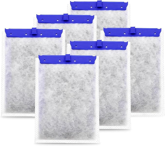 6 Pack Aquarium Filter Cartridge Compatible with Whisper Power Filters,Large Replacement Filter Cartridges for 20i/40i/IQ20/IQ30/IQ45/IQ60