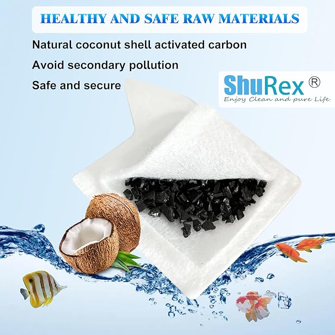 12 Pack Replacement Filter Cartridges XS for Tetra Whisper Extra Small Fish Tanks Filter; Refilled Filter Cartridges XS for Aquarium Kits Less 3 Gallons