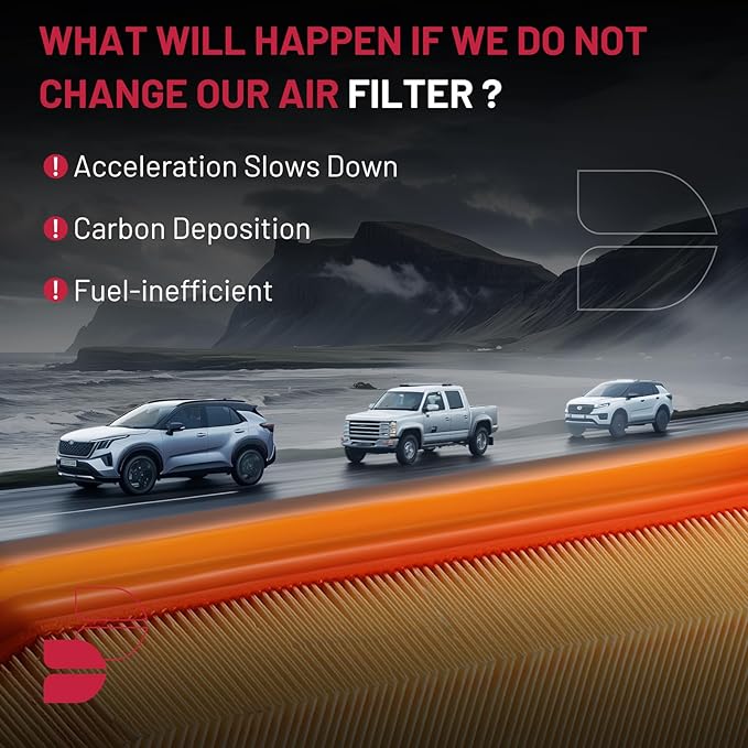 BDFHYK CA12404 Engine Air Filter Compatible with Cadillac Escalade ESV & Chevrolet Silverado 1500 Suburban Tahoe & GMC Sierra 1500 Yukon, 2019-2023, 2.7L 4.3L 5.3L 6.2L, Replace# PA99417, 84121217