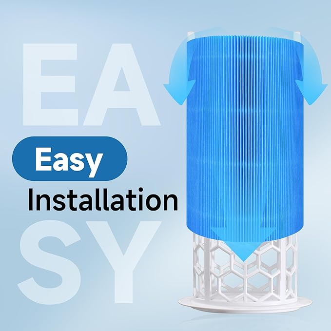 3 Packs 411 AllergenBlock Filter Compatible with Blue Pure 411, 411+ and 411 Auto Air Cleaner Purifier, Blue