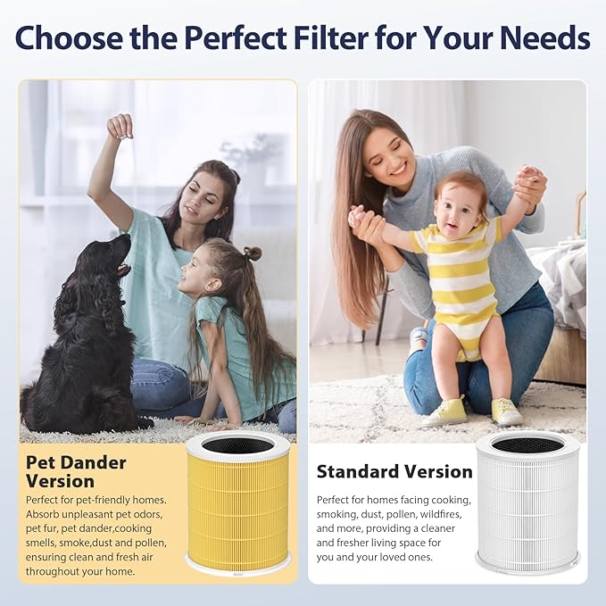 2 Pack AP401 AP402 Pet Care Filter Replacement, Compatible with Dayette AP401 AP402 and JOWSET AP402 AP403 Air Purifiers for Large Room up to 3000Ft², Efficient Air Filter, Designed for Pet Odors