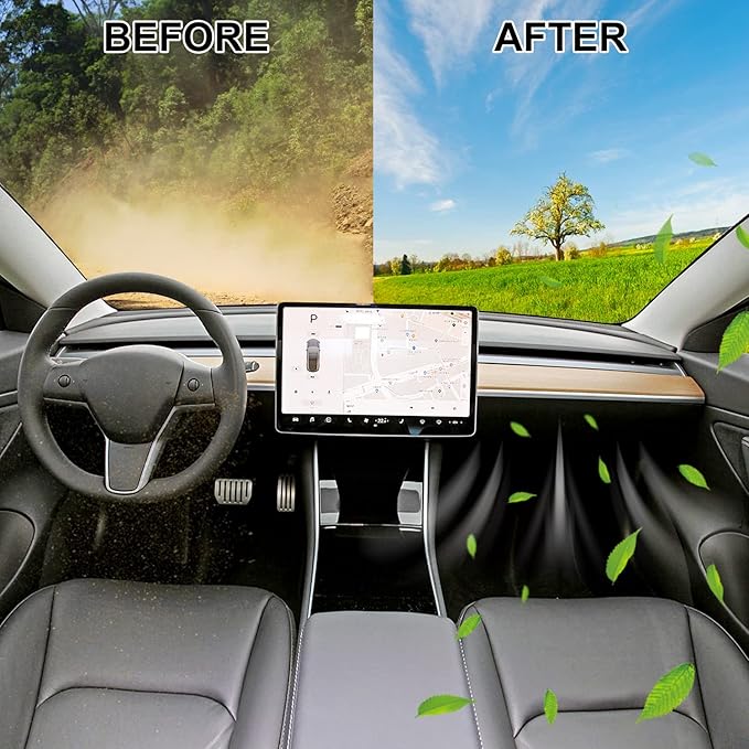 JOJOMARK Cabin Air Filter fits for Tesla Model 3/Y with Activated Carbon Fit for 2016-2024 Model 3/2020 2021 2022 2023 2024 Model Y