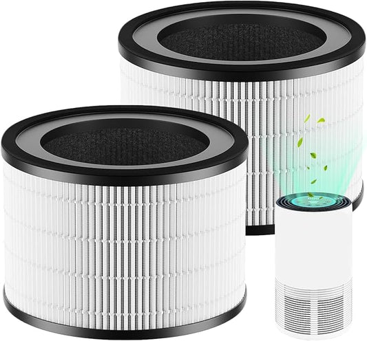MAF-02 Filter Replacement, Compatible with Miko IBUKI M MA-02CW Air Purifier MAF-02/970 Sqft, 3-in-1 H13 True HEPA Filter and Activated Carbon Filter, 2 Pack