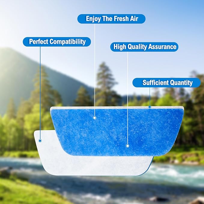 10 Pack RV AC Filters for Air Conditioner Vent 10 RV Filters Replacement for Air Conditioner Vent Compatible with MERV 6 AC Filter(16 x 6 Inch)