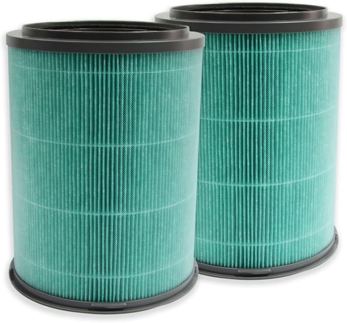PUREBURG Replacement Filter Compatible with YIOU S1 (HY3800) Air Purifier, 2-Pack H13 HEPA 4-Stage Filtration Activated carbon Air Clean Dust VOCs