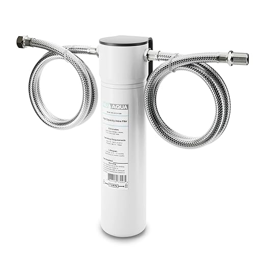 Nu Aqua Under Sink Water Filter System, High Capacity Fast Flow 3/8”, Reduces Lead, Chlorine, Bad Taste & Odor – Direct Connect Undersink Filteration System - 120-Day Trial