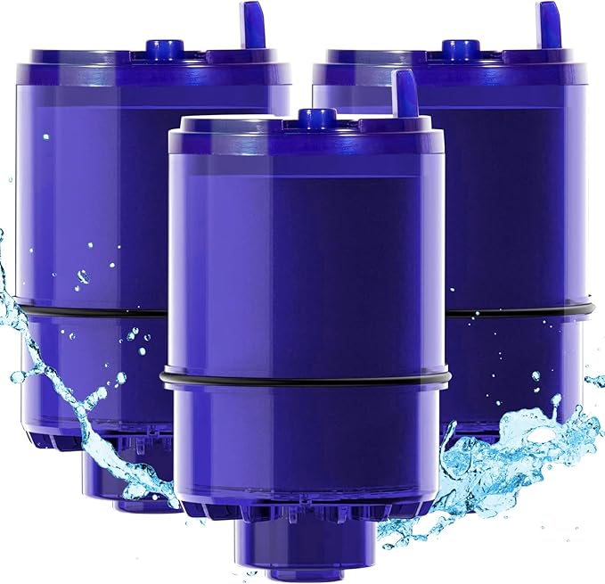RF3375 Compatible with All Pur Faucet Water Filter, PUR PLUS FM-2500V, FM-3700, RF3375, PFM400H PFM450S PFM150W PFM350V PUR-0A1 FM2500V FM-3700 Faucet Filtration Systems，6 Month / 300 Gallon