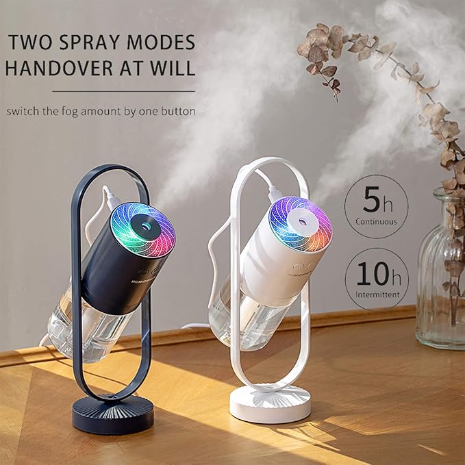 Cool mist humidifier-Portable mini humidifier with led lights,usb portable air humidifier ultra-quiet, Suitable for Babies, Kids, Indoor, Bedroom, Office, Car, Travel