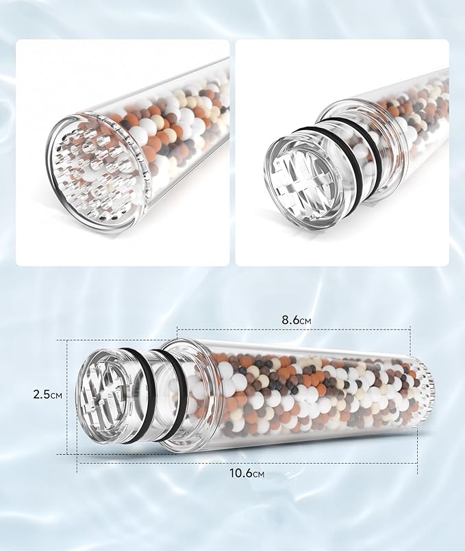 SR SUN RISE Shower Filter for Handheld Shower Head, 1 Pack Replacement Filters for Hard Water Remove Chlorine and Harmful Substances