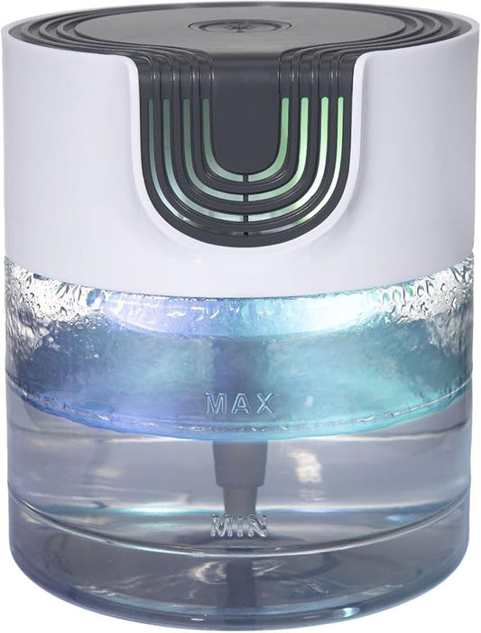 Air Purifier for Home, Office，Water Based Air Purifier ，Air Washer Humidifier ，Freshener for Smoke and Pet Odors，Essential Oil Aroma Diffuser with LED Night Light