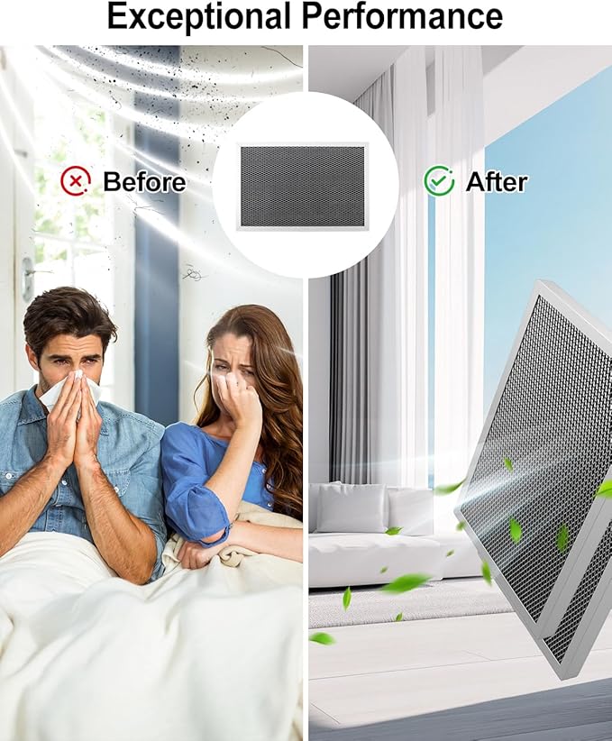 Washable Dehumidifier Filter Fits for AprilAire Whole-House Dehumidifiers Models 1820 1820Z E070 E070KZ E070KZM E070N E070T E070Z Replace 5695, MERV 8 Replacement Filter 8x11.5x1 (Pack of 2)