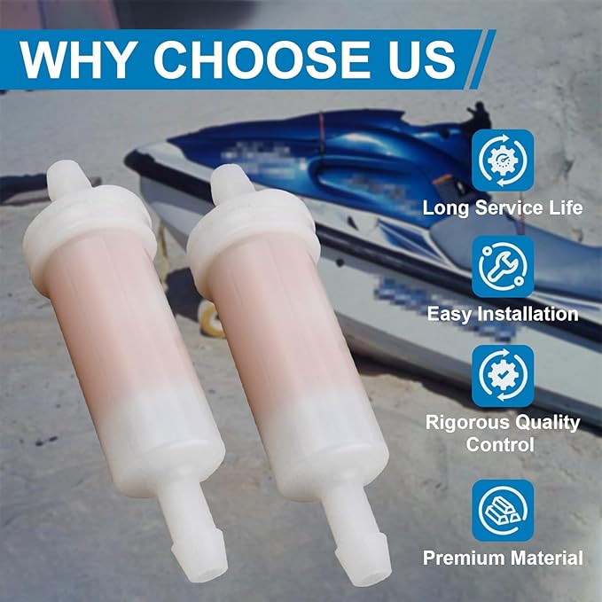 2 Pack for SeaDoo 2 Stroke In Line Oil Filter 275-000-051 275-000-262 for Sea Doo PWC GTS XP SPX Jet Boat GT SP SPI SPX HX GS GSI GTS 3D RX LRV Compatible with Sportster