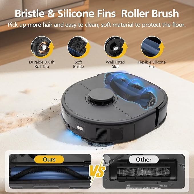 24 Pcs X10 Pro Omni Accessories for eufy X10 Pro Omni Robot Vacuum Accessories Kit, 2 Main Brush+ 4 Hepa Filters+ 4 Mop Pads+ 6 Vacuum Bags+ 6 Side Brushs+ 1 Cleaning Brush+ 1 Screwdriver