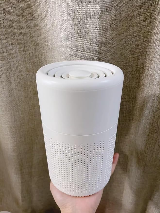 Small Air Purifier for Bedroom Home: Personal Desk Mini Air Purifier – Filters Smoke Dander Hair Odors - 20dB Pet Air Purifiers Fresheners Cleaner for Desktop,Office,Kitchen