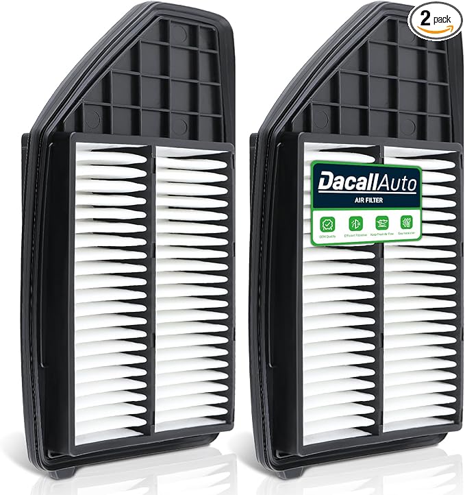 2pcs Engine Air Filter Set for Honda Insight 1.5L Hybrid 2019 2020 2021 2022; Replace 17220-6L2-A01, XA11673