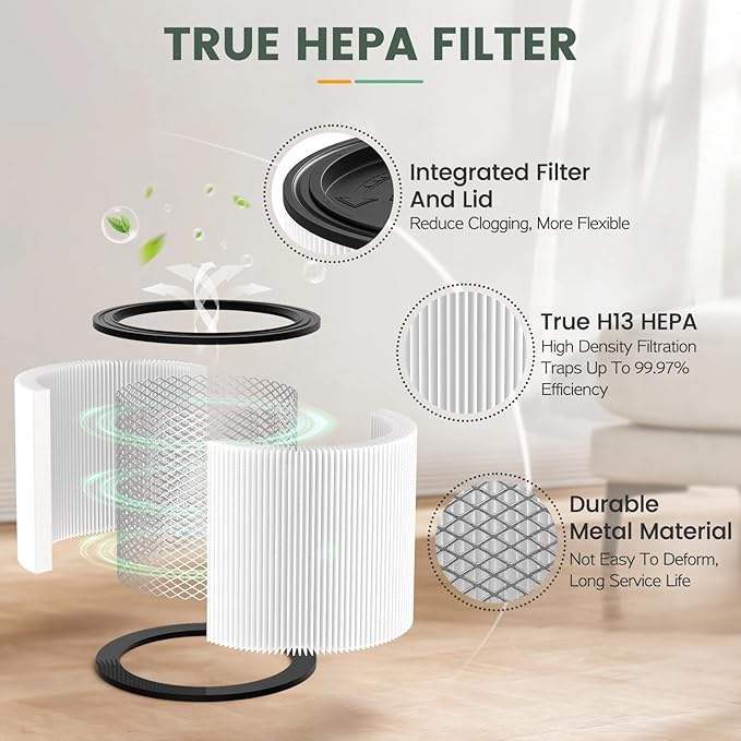 90304 Replacement Filter Kit Compatible with Shop Vac Cartridge Filter 90350 90304 90333 90585, Fits Most 5 Gallon and above Wet Dry Vacuum Cleaner (2+2+4+1)