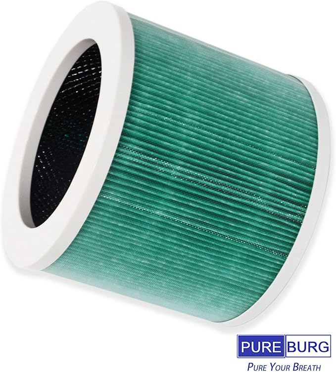 PUREBURG HY1800 Replacement Filter Compatible with MORENTO, CHIVALZ & FETIONS ZQA Series (ZBQ-2000B/C) Air Purifier,2-Pack H13 True HEPA 4-Stage Filtration
