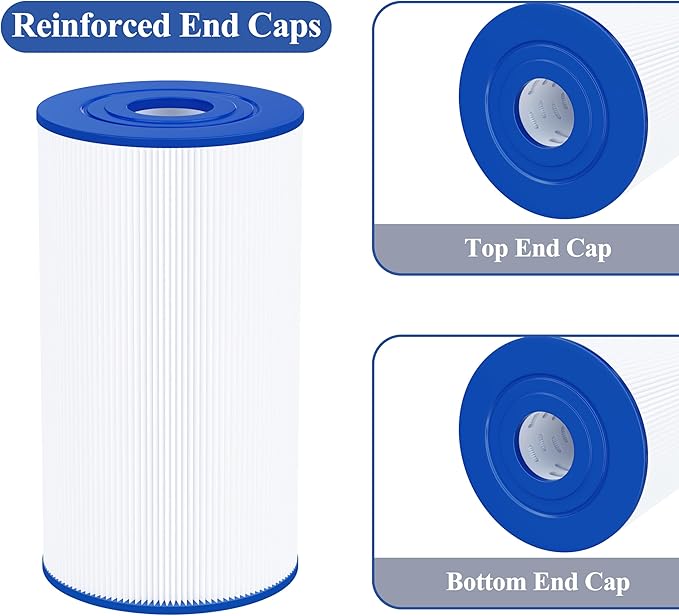 Cryspool® 06016 Filter Compatible with PWK30, C-6430, Watkins 31489, FC-3915, P/N0969601, 71825, 73178, 73250, 30 Sq. Ft Spa Filter Cartridge, 5 Pack