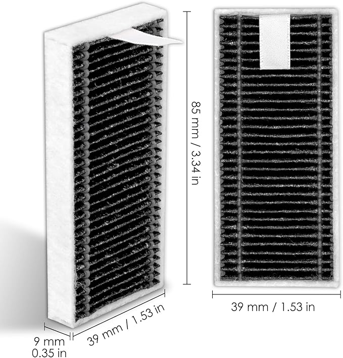 (6 Pack) X9 Pro Omni Replacement HEPA Filters for ECOVACS DEEBOT X8 Pro Omni, X9 Pro Omni, T80 Omni, X8 OMNI, X11 OmniCyclone, X11 Pro Omni Robot Vacuum, Filters Accessories Kit, Upright Filter