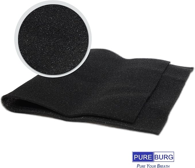 PUREBURG 6-Pack Replacement Filter For Air Conditioner 15 in x 24 in x 3/16 in, Cut to Fit Foam Replacement Filters Washable Air Clean Dust Odor