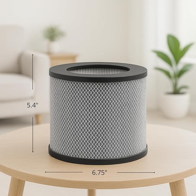 Nispira 3-in-1 True HEPA Activated Carbon Filter Replacement For Bissell MYair Personal Air Purifier 2780A 2780 27809, Compared to Part 2801. Size 7" x 7" x 6.1". 1 Pack (NOT FOR MODEL 3139A)