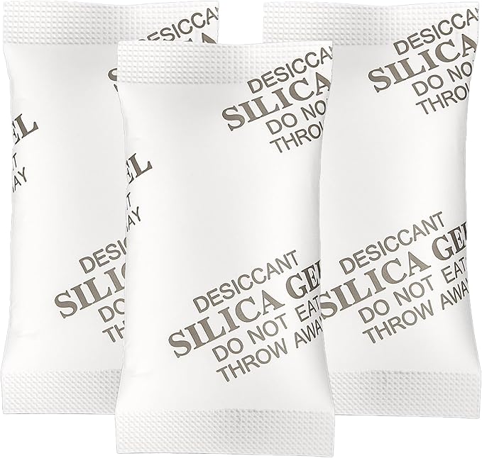 MakMeFre 500Gram(1Packet) Food Grade Moisture Absorbers Silica Gel Packs Desiccant for Moisture Storage Control