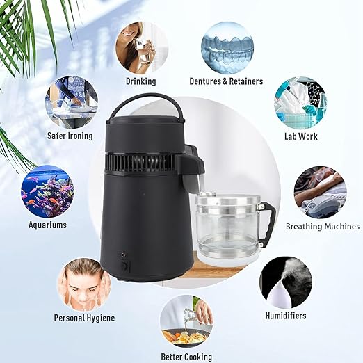 1 Gallon / 4L Carafe for Countertop Distiller, Replacement Collection Bottle Water Container, Water Distiller Container, Distilled Water Bottle