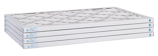 Aerostar 16x25x1 MERV 13 - 4 Count - Pleated HVAC, Furnace & Air Conditioner Filters - Removes Bacteria, Dust, Cold & Flu Germs, Lint, Mold, Pet Dander, Allergy-Causing Pollen, Smog, Smoke & Viruses