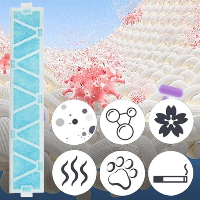 MAC-408FT-E Replacement Filter for Mitsubishi Mr. Slim heat pump and air conditioning split systems (Pack of 6)