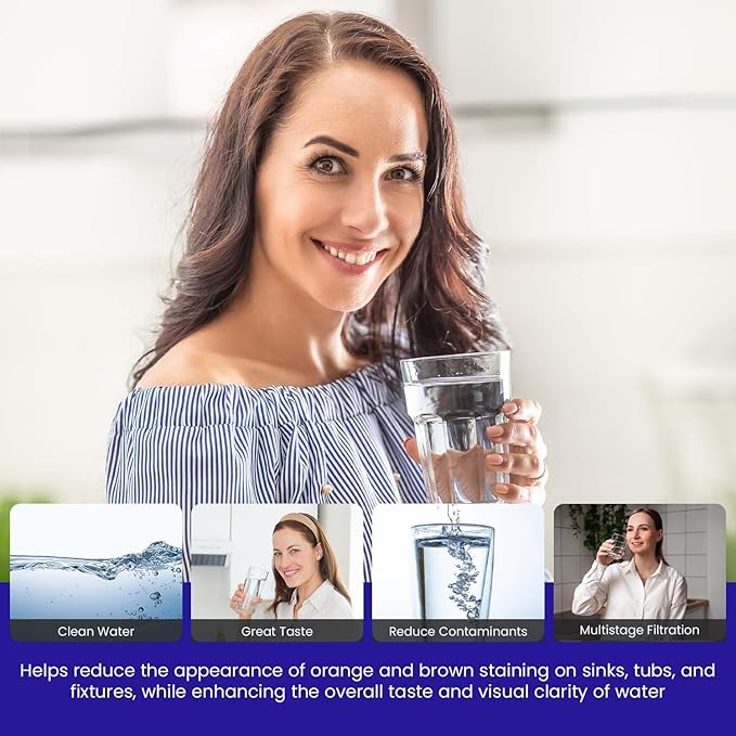 Crystal Quest Lead Water Filter Cartridge – Advanced Lead & Cyst Filtration, Durable PP Build, Steady Flow, Easy Installation, Long-Lasting Use, Fit for Crystal Quest Systems - 4-5/8" x 20"