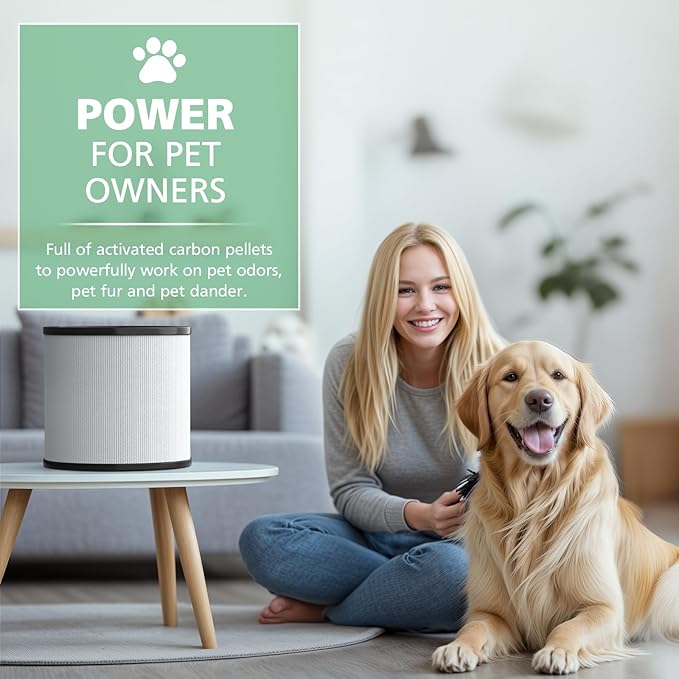 2 Pack Upgraded TP01 Filter HEPA Filter Replacement Compatible with Dyson Tower Purifier Pure Cool Link TP01, TP02, TP03, AM11, BP01 Models, Compare to Part 968126-03, Black