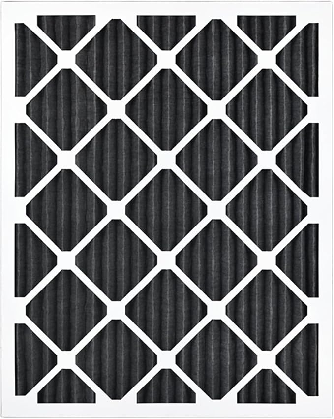AIRX FILTERS WICKED CLEAN AIR. ODOR 20x25x1 MERV 8 Carbon Pleated Air Filter - Made in the USA - Box of 6