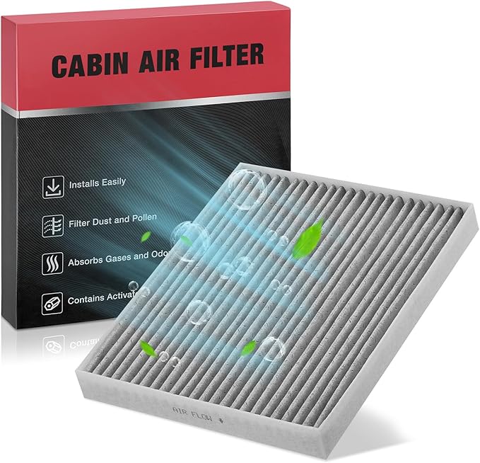 BDFHYK Cabin Air Filter with Activated Carbon Compatible with Kia Forte 2019-2023, Forte5 2020-2023, Rio 2018-2023, Compatible with Hyundai Accent 2018-2022, Elantra 2017-2020, Elantra GT 2018-2020
