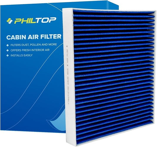 PHILTOP ACF272 (CF10435) Cabin Air Filter, Replacement for Car S80 (2007-2016), V70 (2008-2010), XC70 (2008-2016) Truck LR2 (2008-2015)