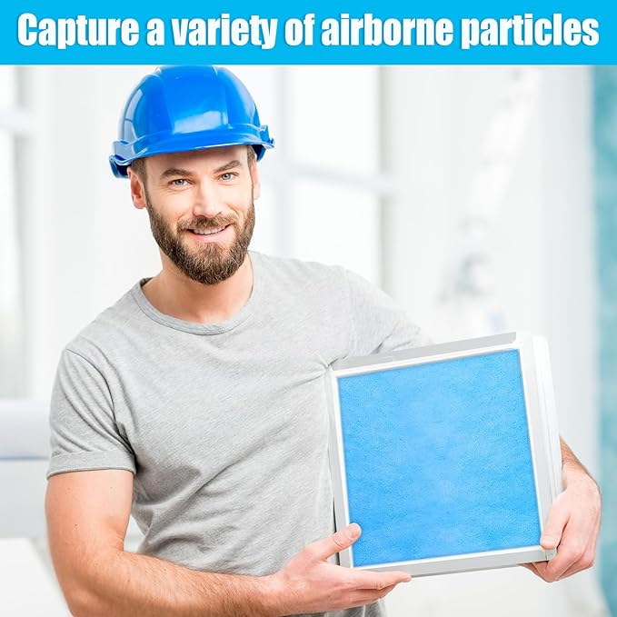 Frienda 6 Pcs Washable Reusable Furnace & Air Conditioner Filter Merv 6 Replacement Cut to Fit Ac Filters for HVAC Furnace Vents(25 x 16 inch)