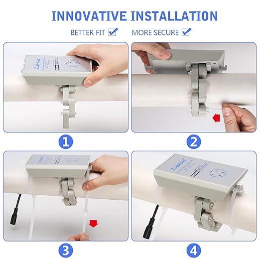 Electronic Water Descaler, Zuomeng Whole House Descaler with High Efficiency in Dissolving Scale for 1000-3000 sq ft Homes, 1” Pipes, Water Softener Alternative, No Chemicals, Salt or Filters