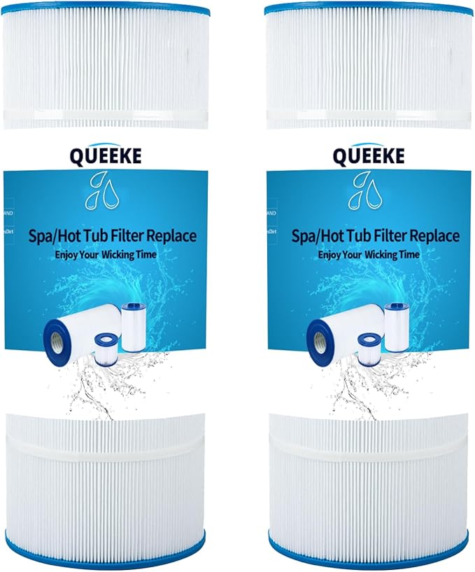 Pool Filter Replacement Compatible with PA120, Hayward C1200,CX1200RE, Filbur FC-1293, Ultra-B2, Waterway Clearwater II, Pro Clean 125, 817-0125N, C-8412, L x OD:23 1/4" x 8 15/16 (2 PCS)