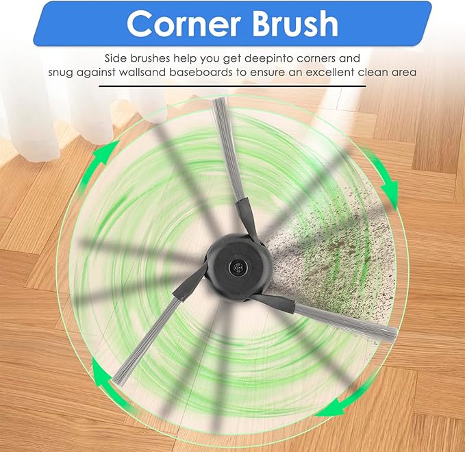 (22 Pack) X50 Ultra Replacement Parts for Dreame L50 Ultra/ L40S Pro Ultra/ X50 master Robot Vacuum Cleaner, 2 Roller Brushes, 6 Side Brushes, 5 Dust Bags, 5 HEPA Filters, 4 Mop Pads, Accessories Kit