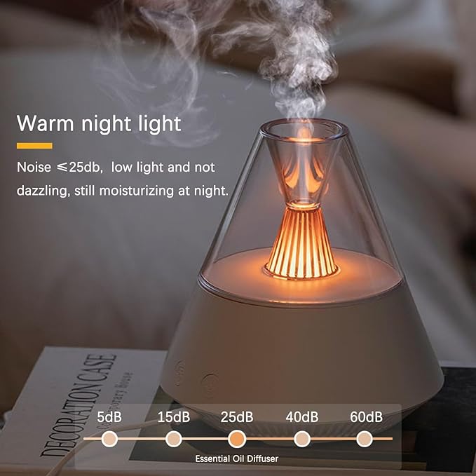 Ultrasonic Cool Mist Humidifier for Bedroom Small Room Plants Baby Nursery Quiet Humidifiers with Night Light Bedroom Essential Oil Diffuser