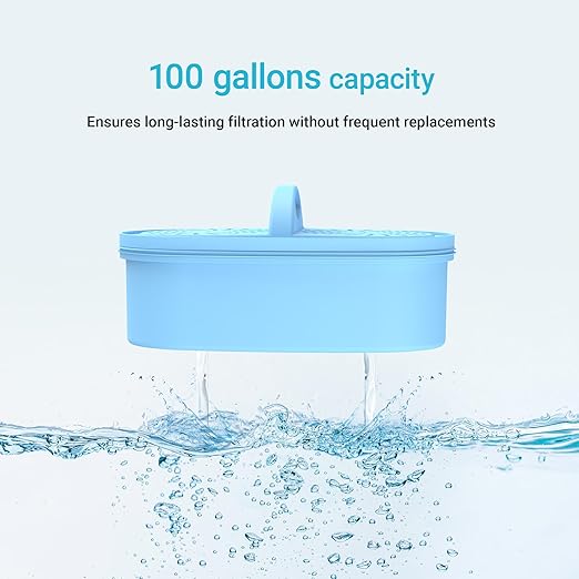Alkaline Filters Replacement for All Waterdrop Pitcher Filtration System, Fits Waterdrop WD-PF-AL, Reduces PFOA/PFOS, Chlorine, Last Up to 100 Gallons,3 Pack, AQUA CREST