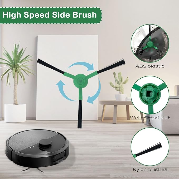 22 Pcs Replacement Parts for iRbot Roomba Plus 405 Combo/505 Combo Robot Vacuum Accessories Kit, Includes 2 Roller Brush,3 HEPA Filters, 4 Mop Pads, 6 Side Brush, 6 Dust Bags